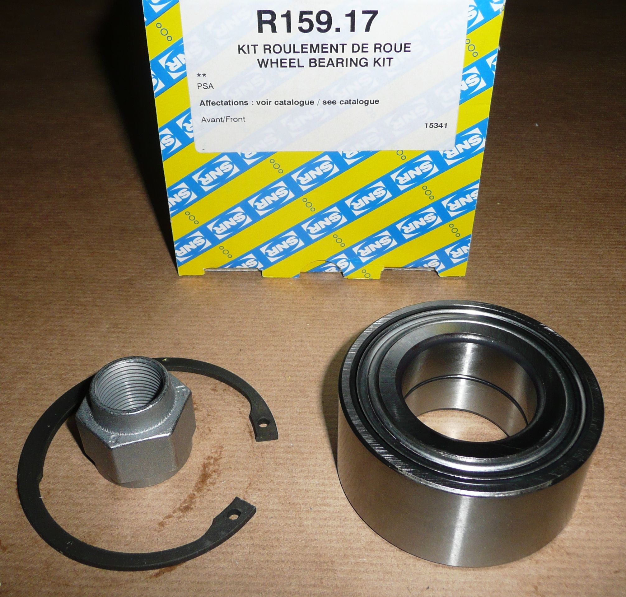 SNR R159.17 ŁOŻYSKO KPL.PRZÓD C C2,C3,SAXO,XSARA